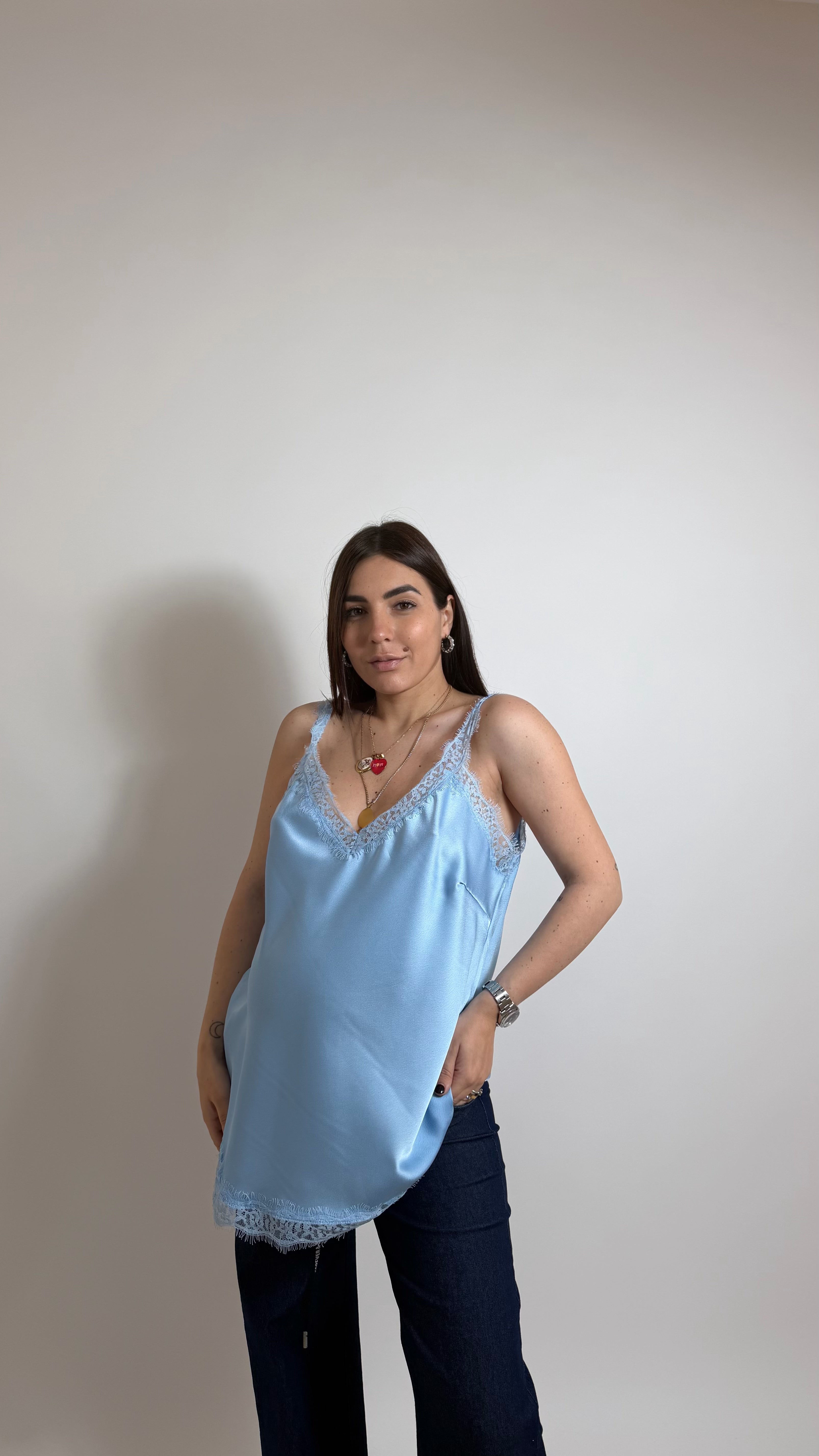 Top Silk & Lace Sky