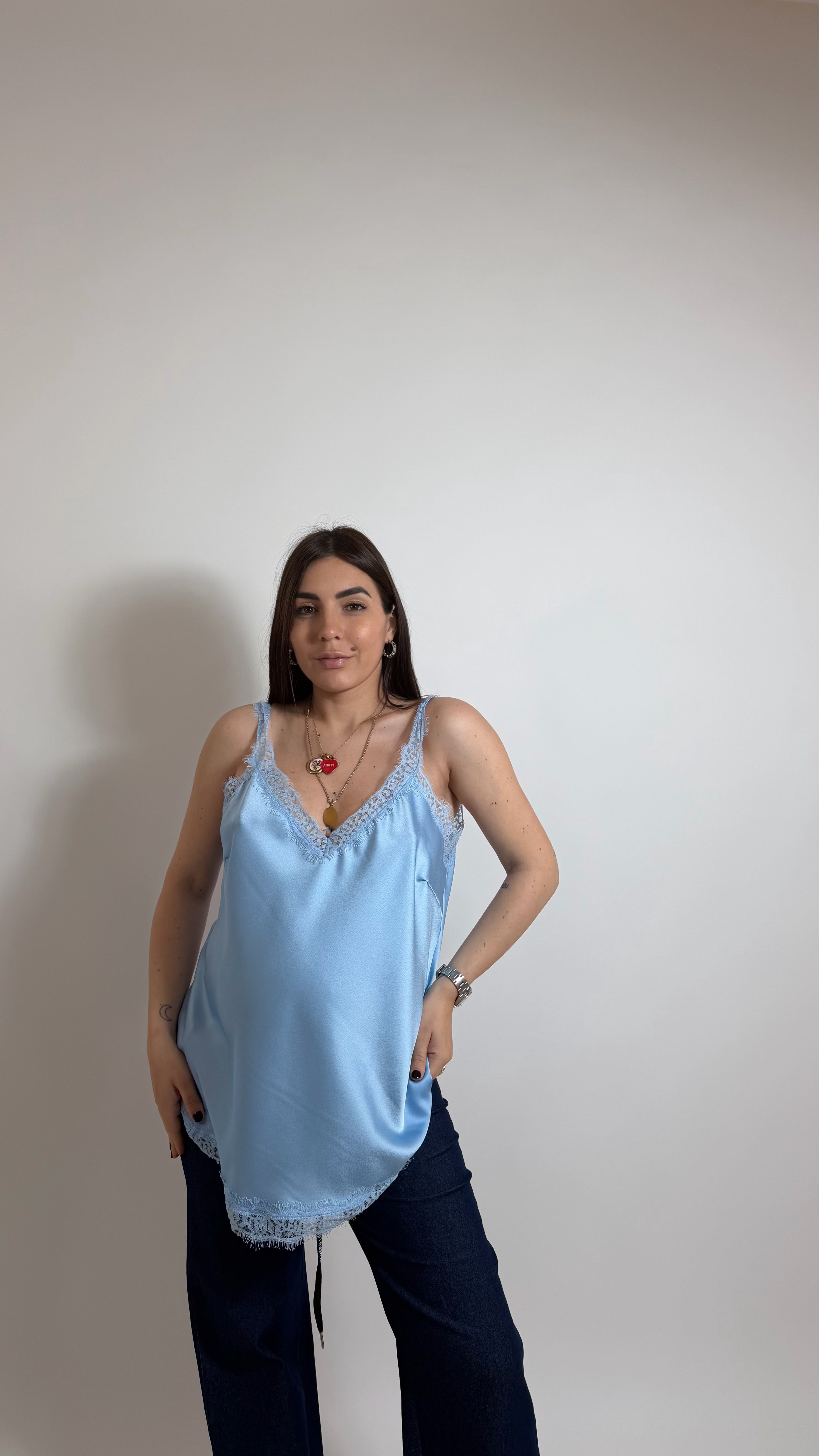Top Silk & Lace Sky