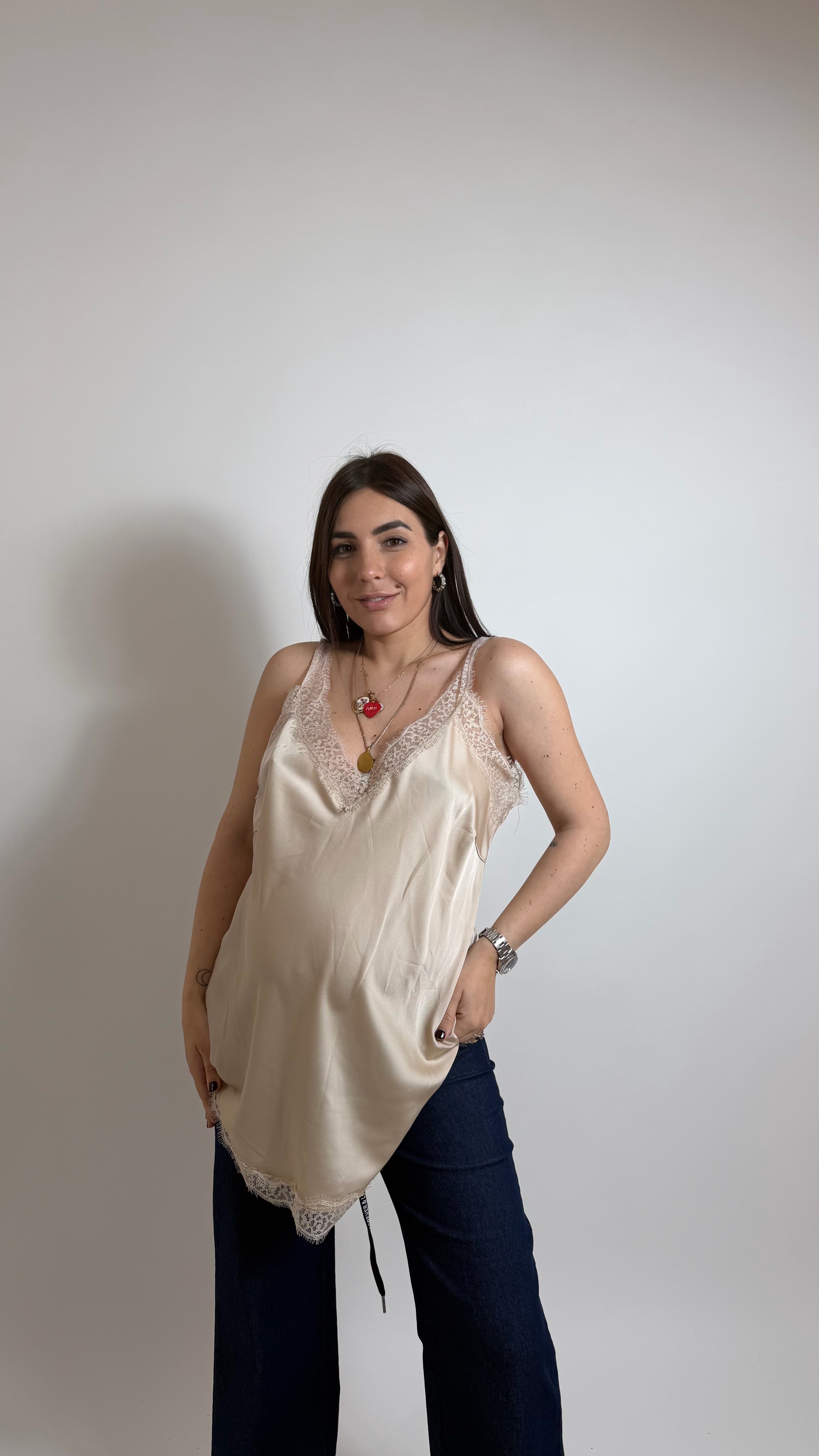 Top Silk & Lace Oro light