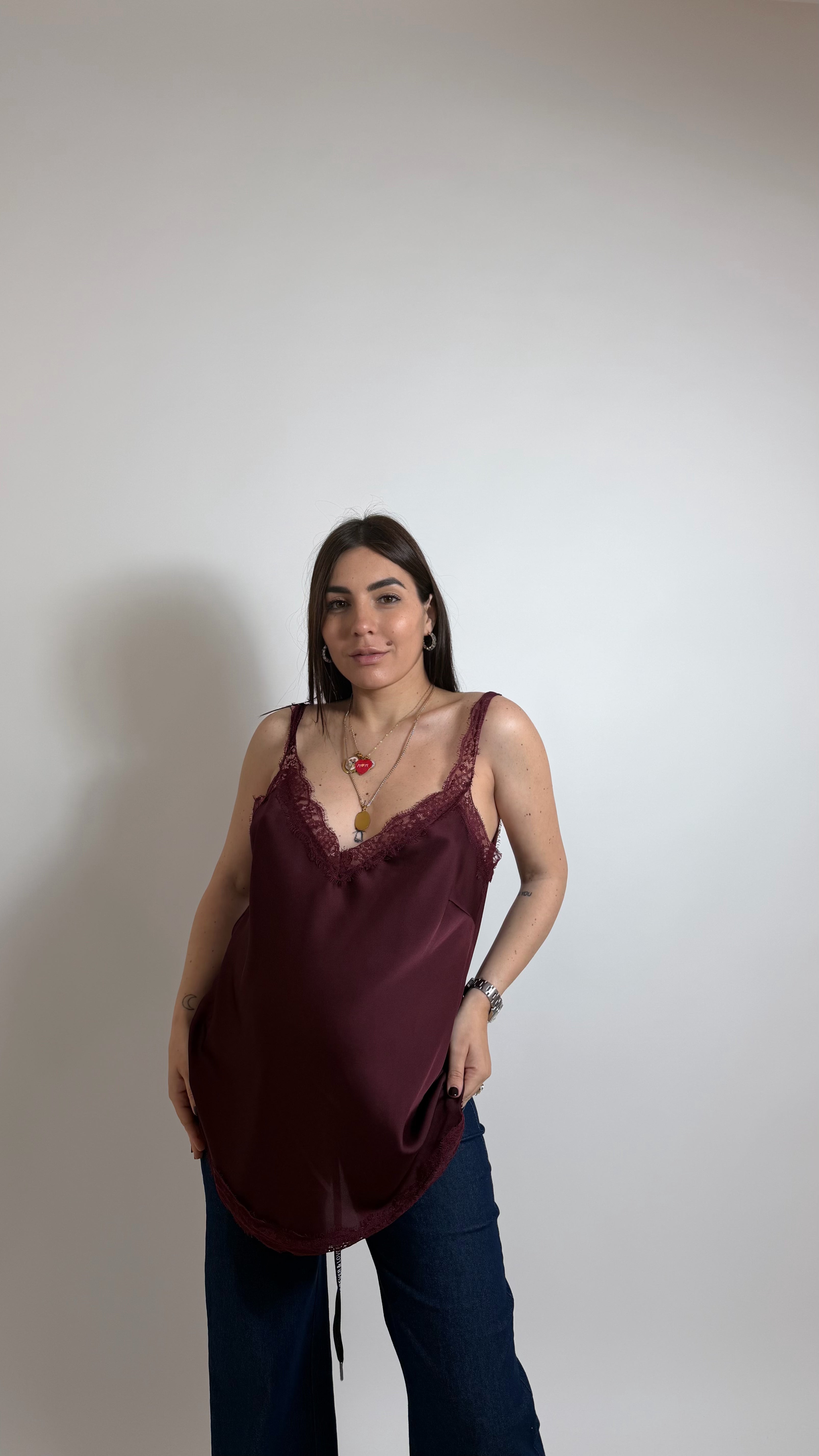 Top Silk & Lace Bordeaux