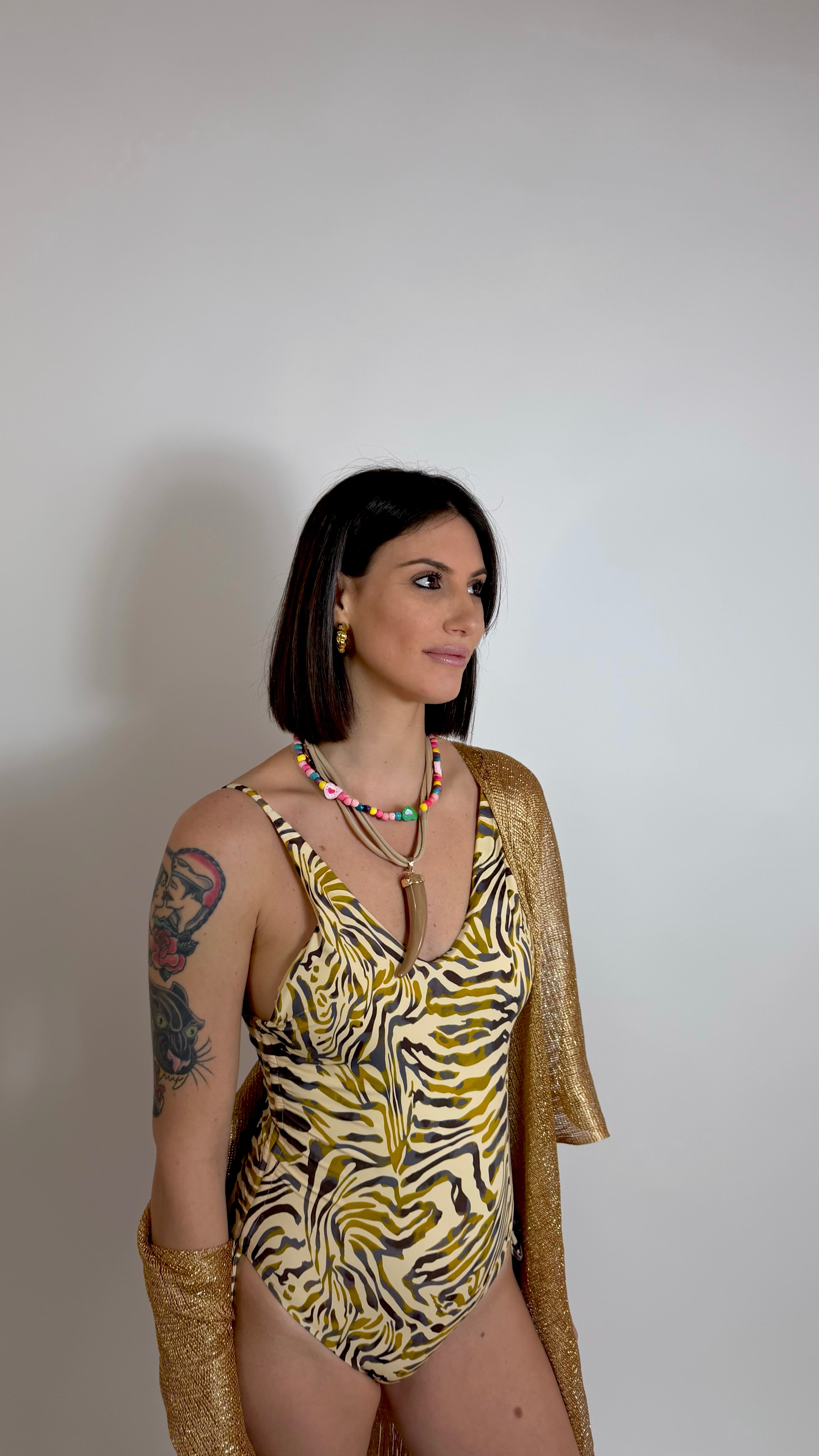Costume Intero Animalier Yellow