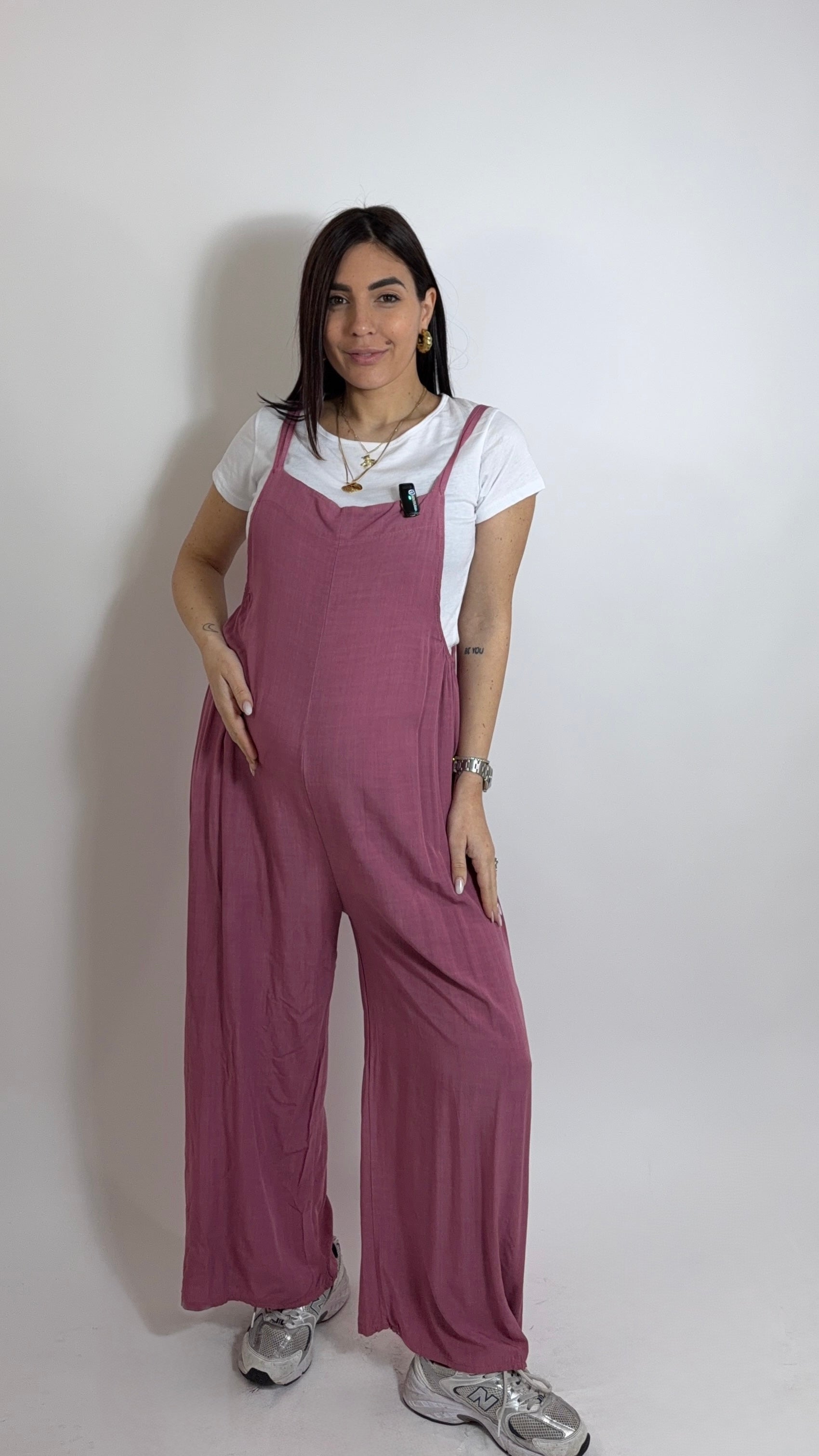 Salopette Safari T-Shirt inclusa Rosa antico