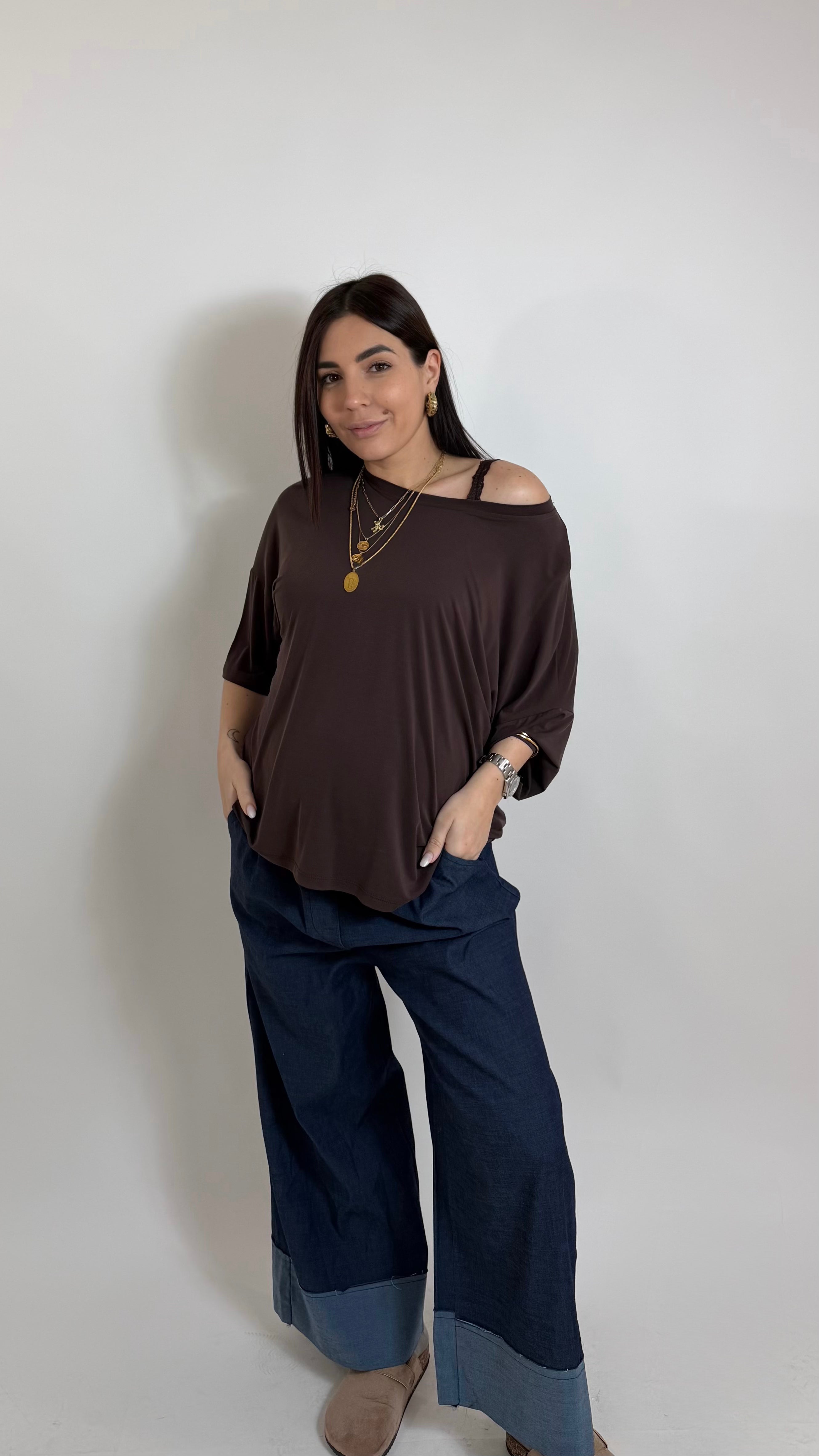 Maglia Kim Modal Choco