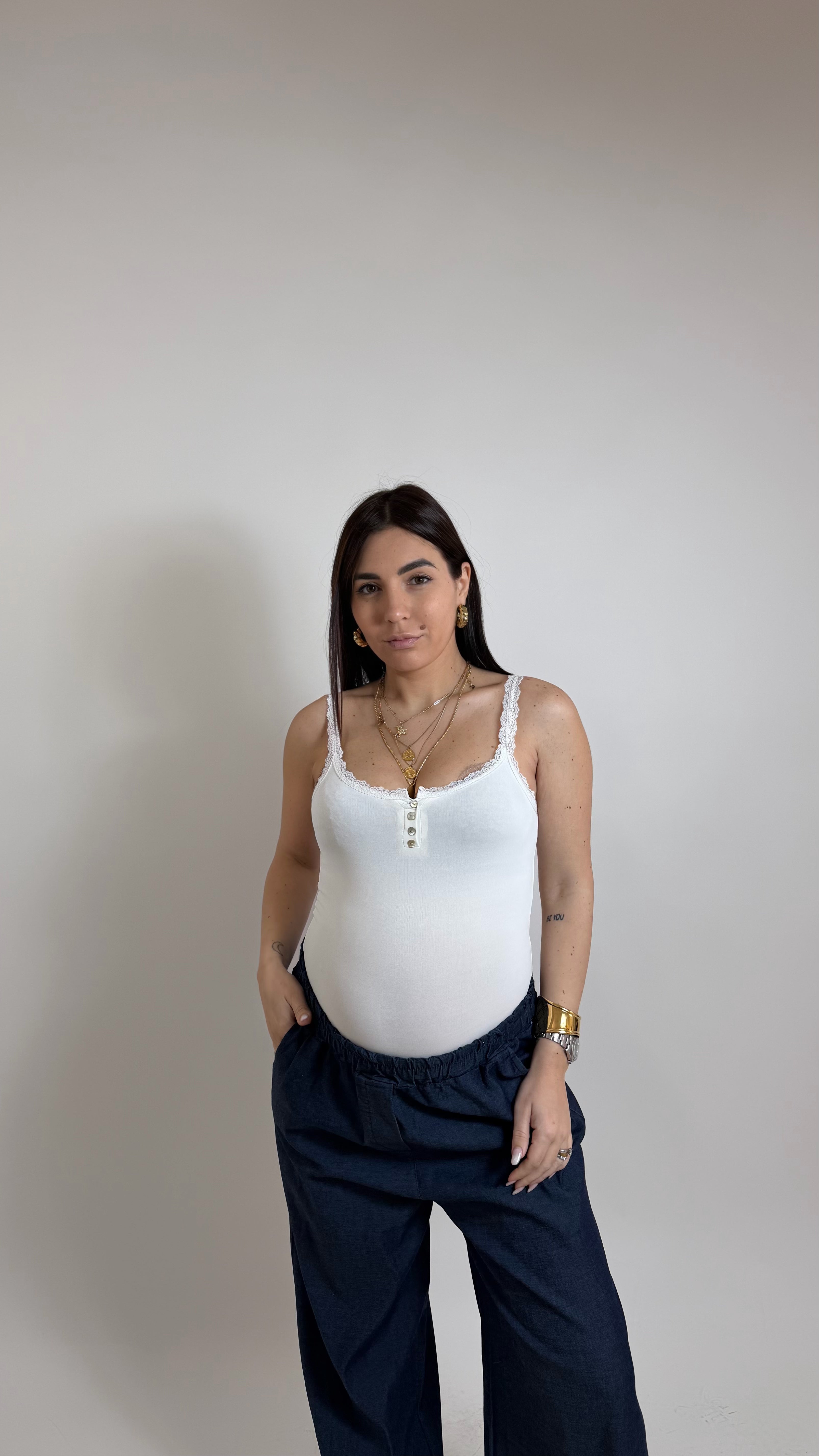 Lace Soft Tank Bianca