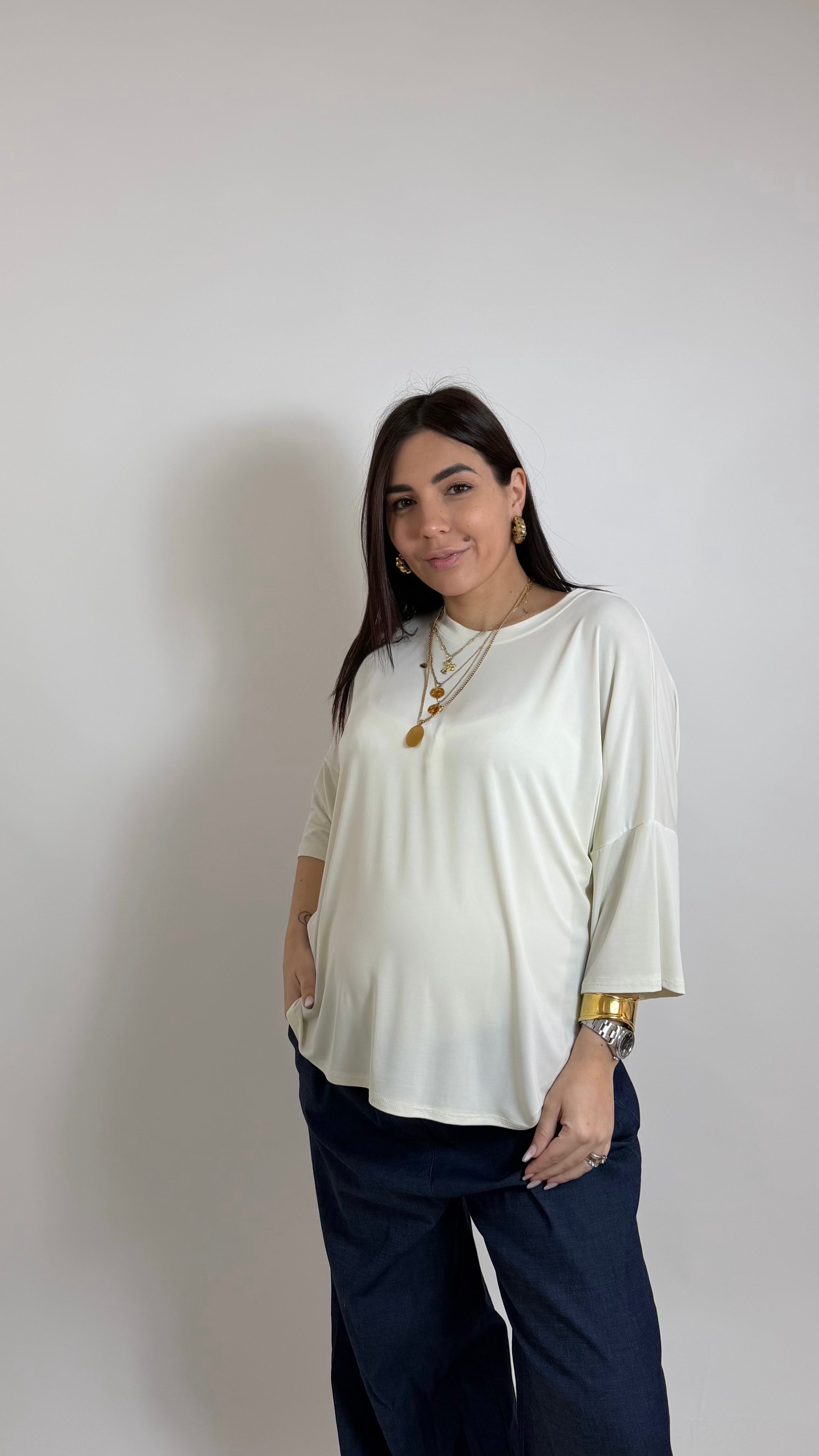 Maglia Kim Modal Burro