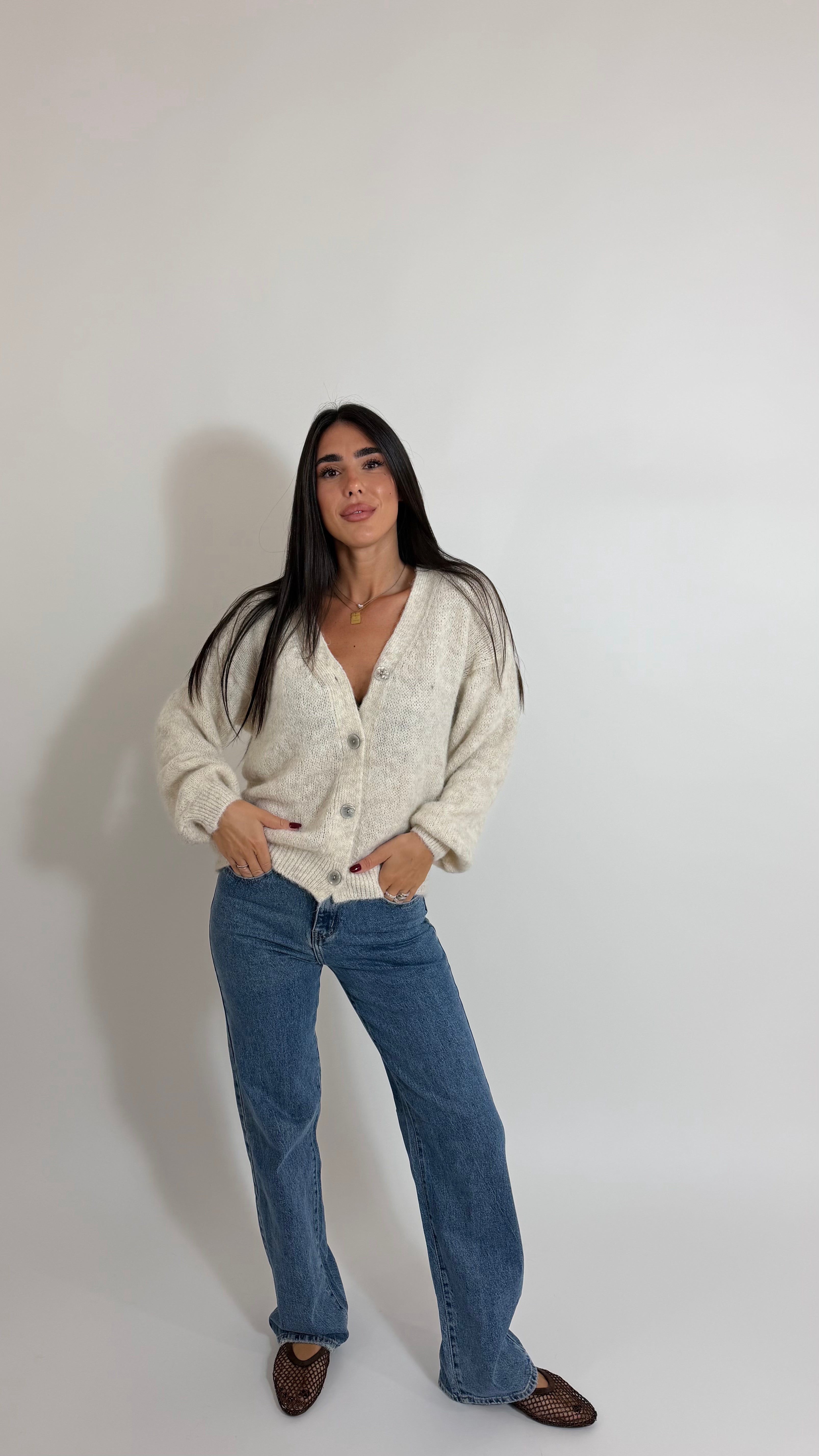 Cardigan Soft Touch Burro