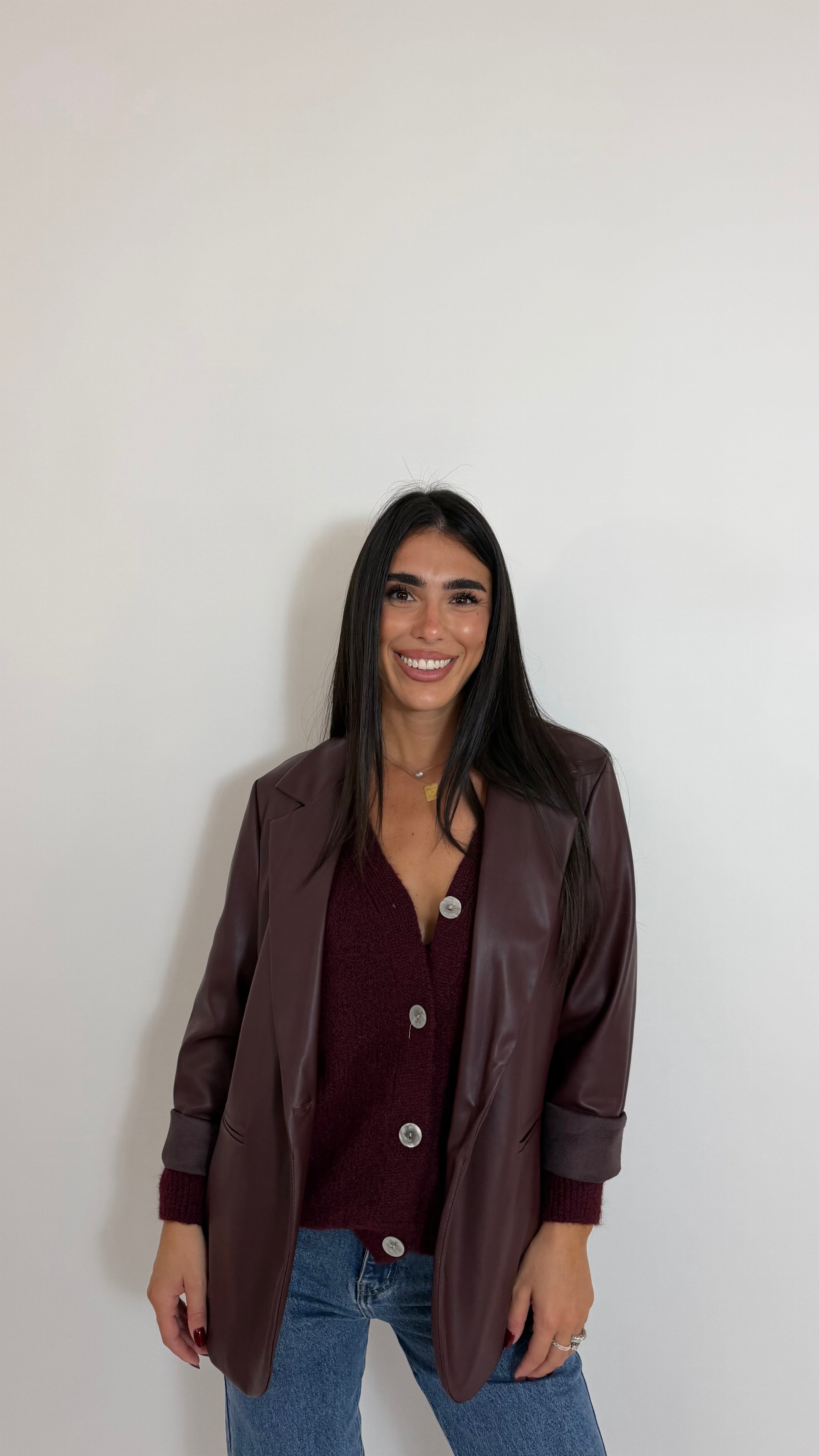 Cardigan Soft Touch Burgundy