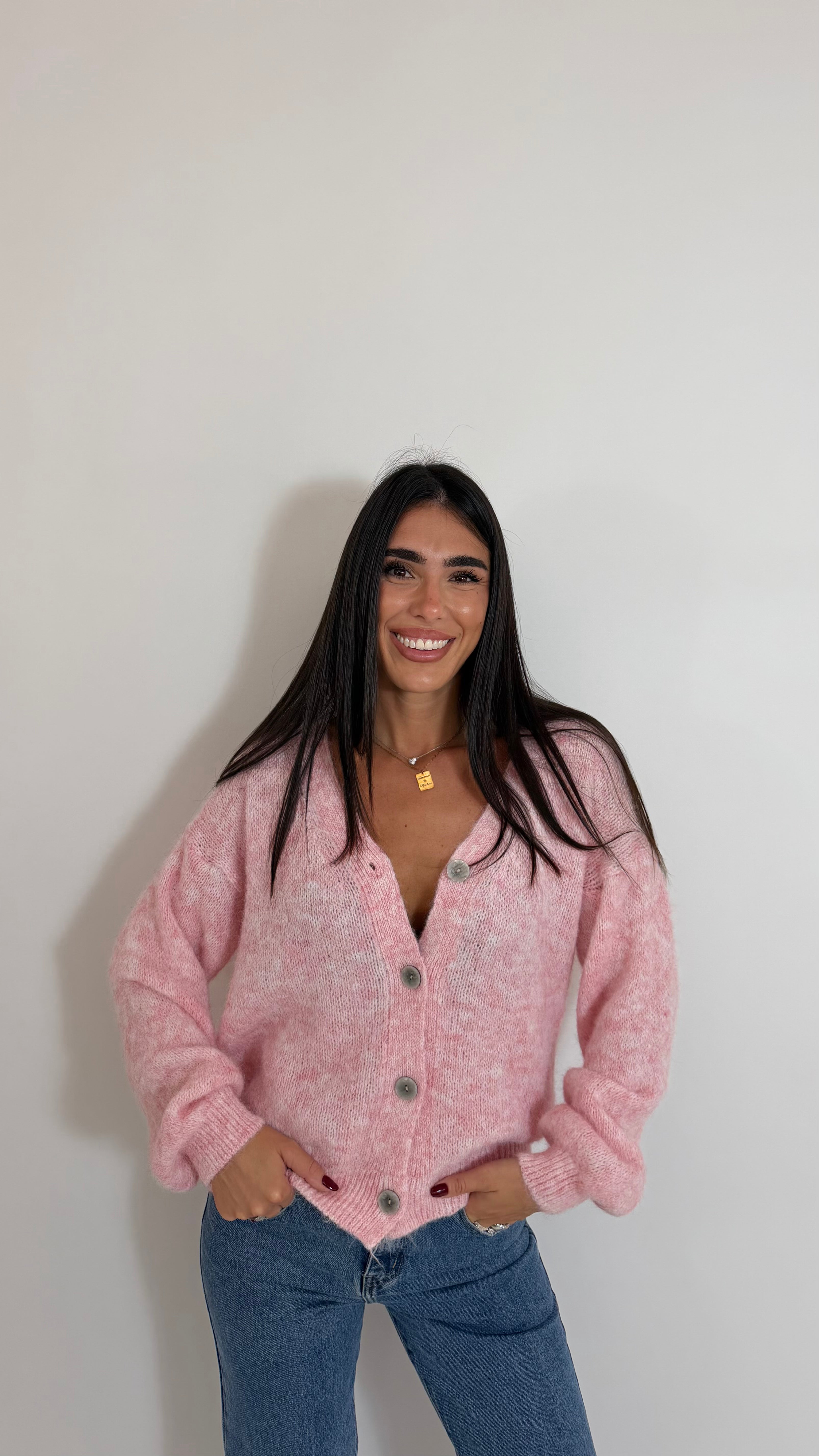 Cardigan Soft Touch Rosa