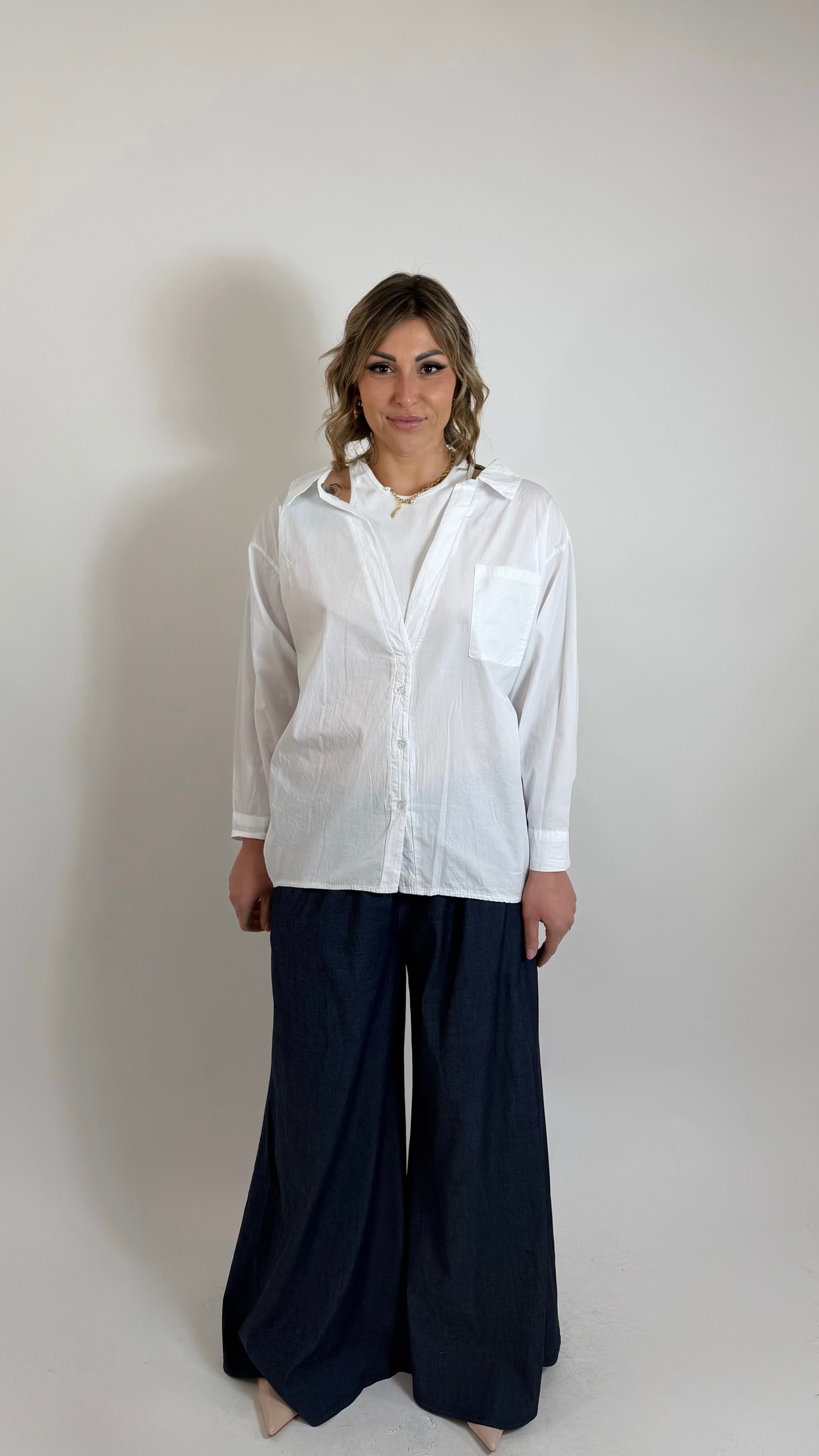 Double Layer Cotton Shirt Bianca
