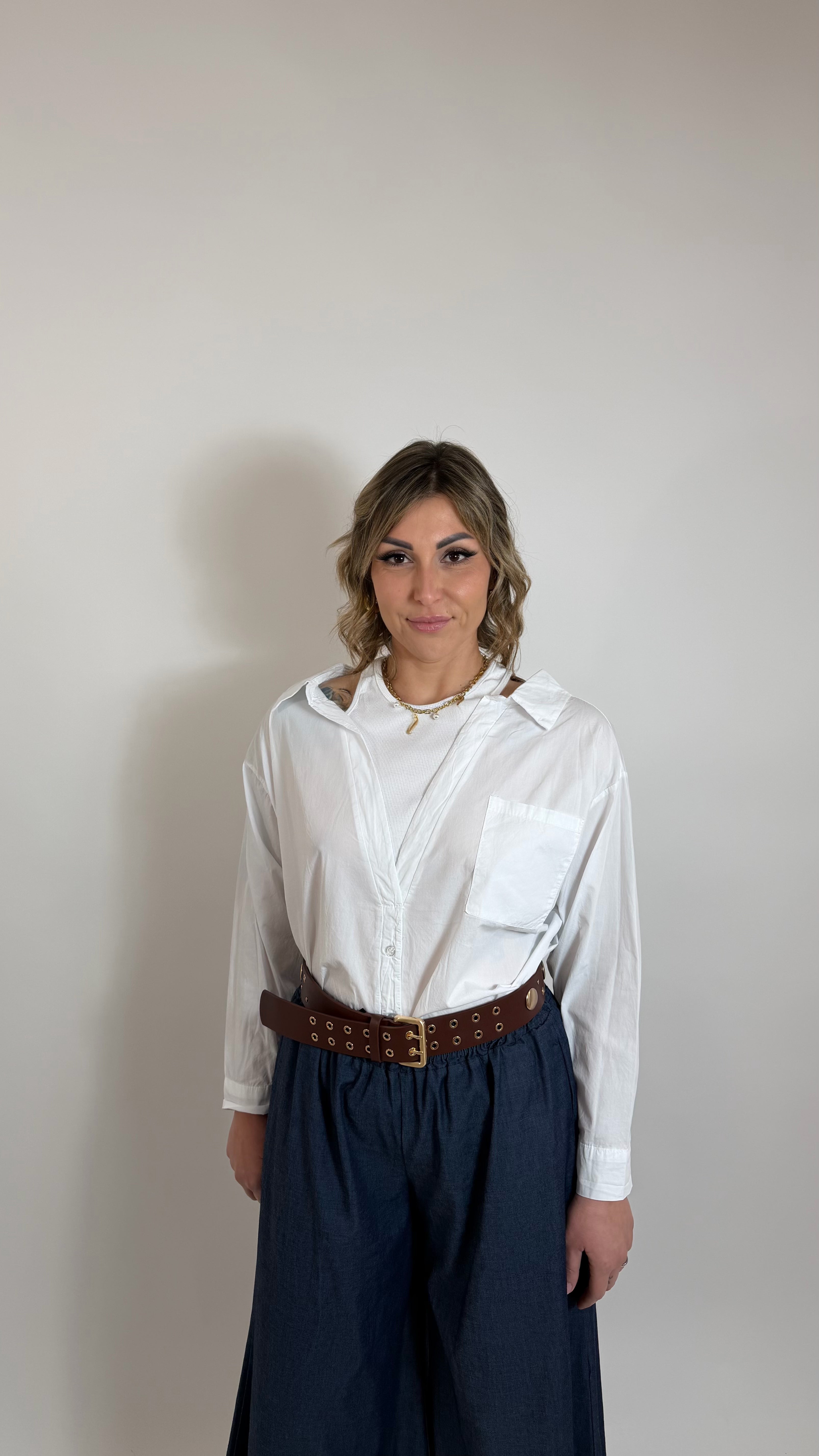 Double Layer Cotton Shirt Bianca