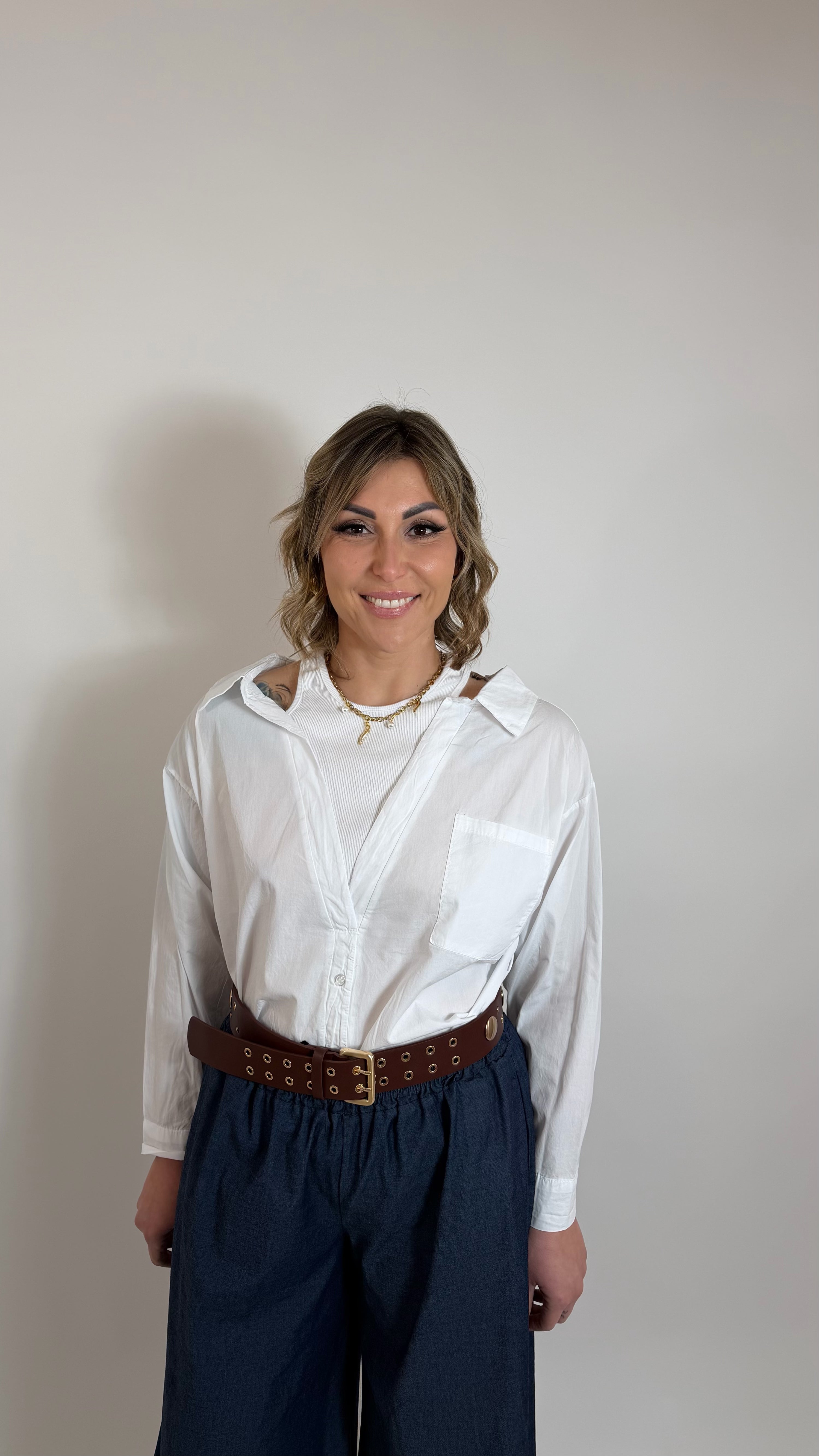 Double Layer Cotton Shirt Bianca