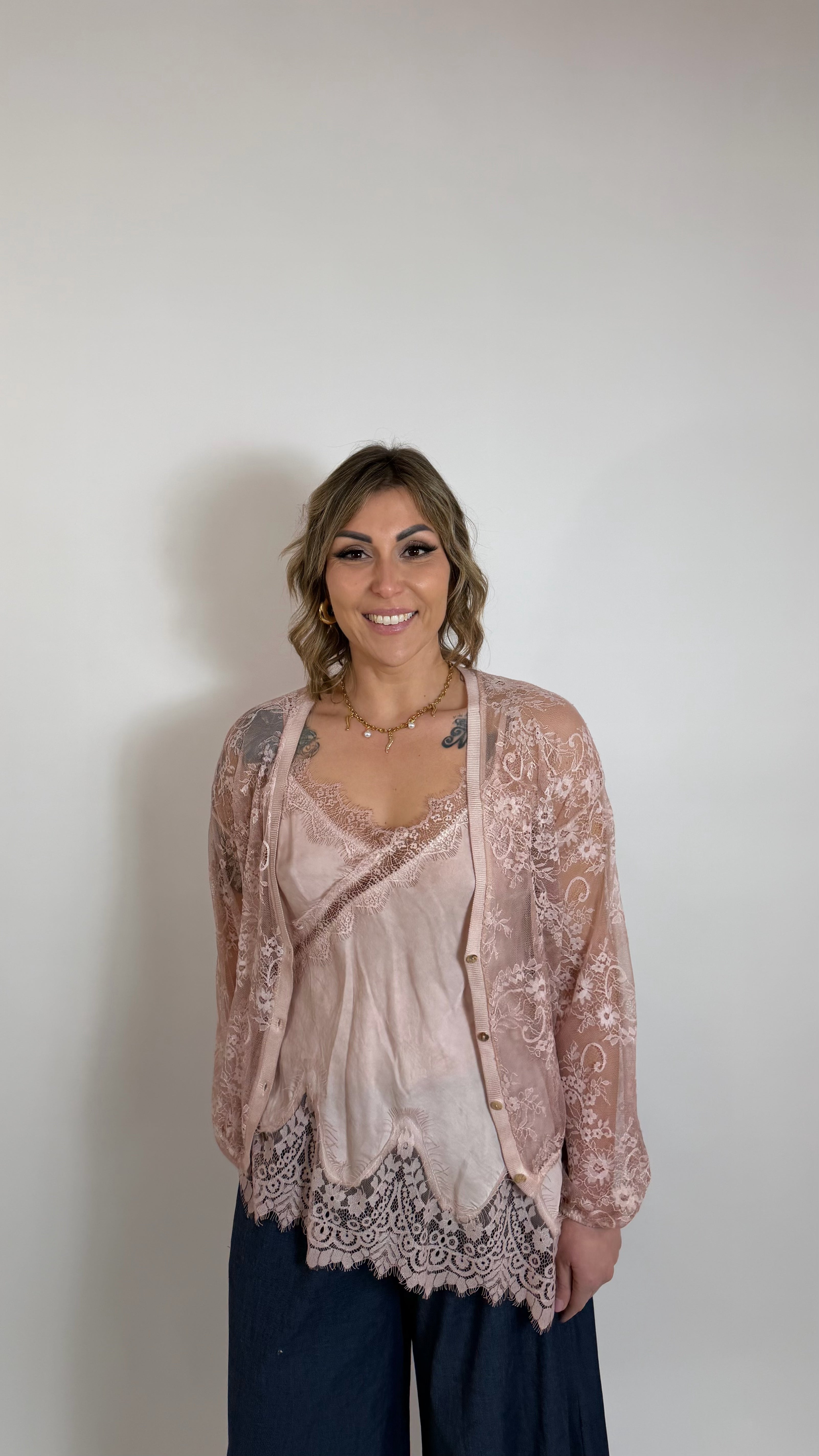 Lace & Silk Luxury Set Rosa