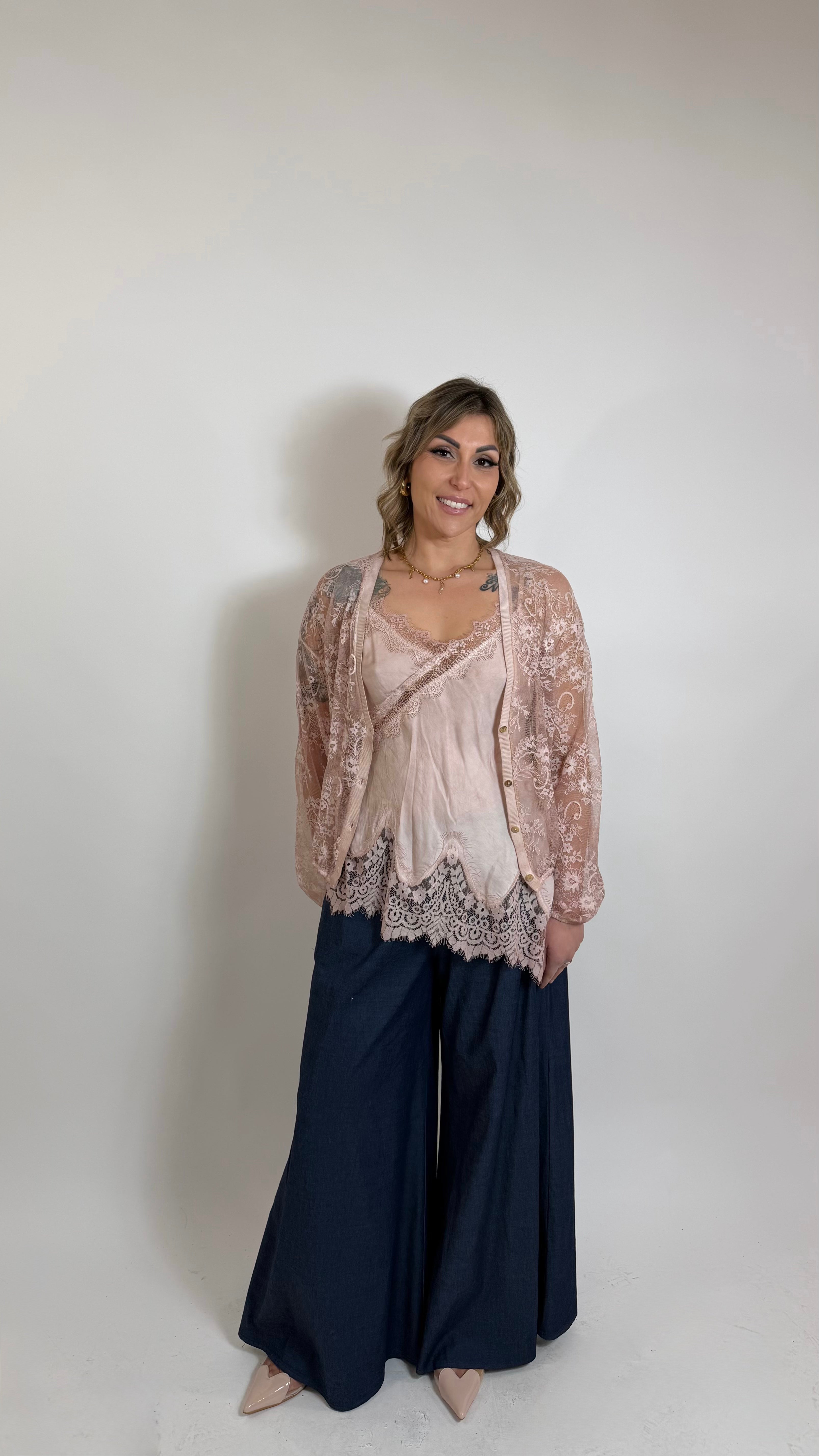 Lace & Silk Luxury Set Rosa