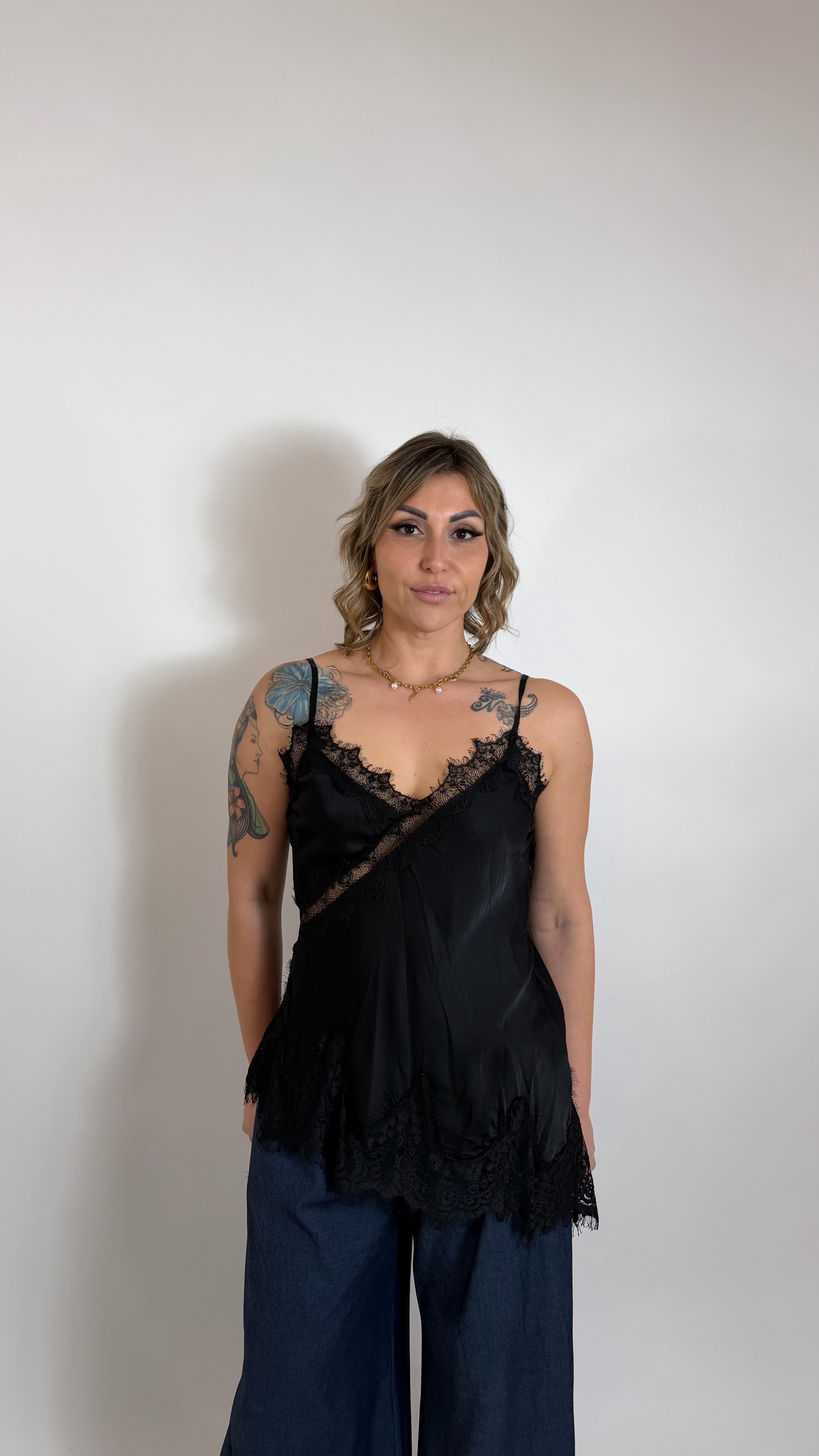 Lace & Silk Luxury Set Nero