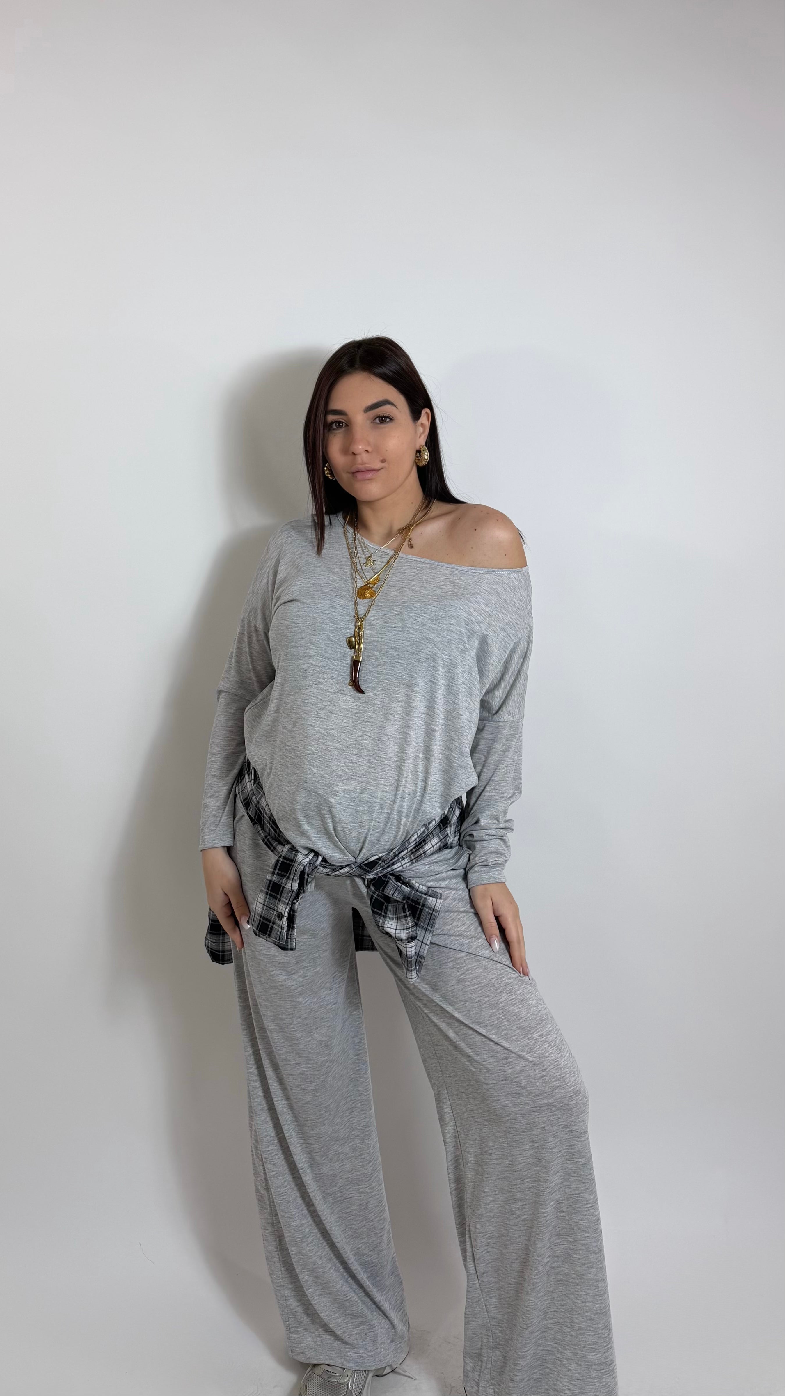 Cozy Cordset Spring Summer Second Skin / Grigio