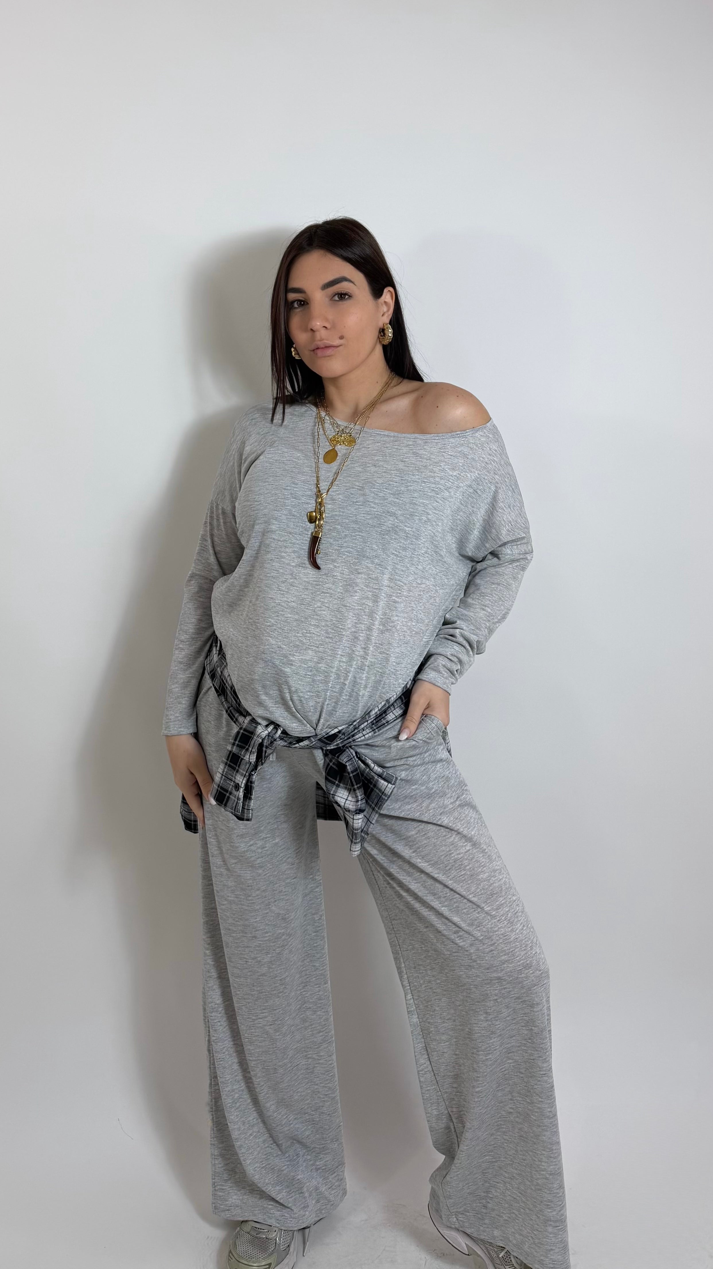 Cozy Cordset Spring Summer Second Skin / Grigio