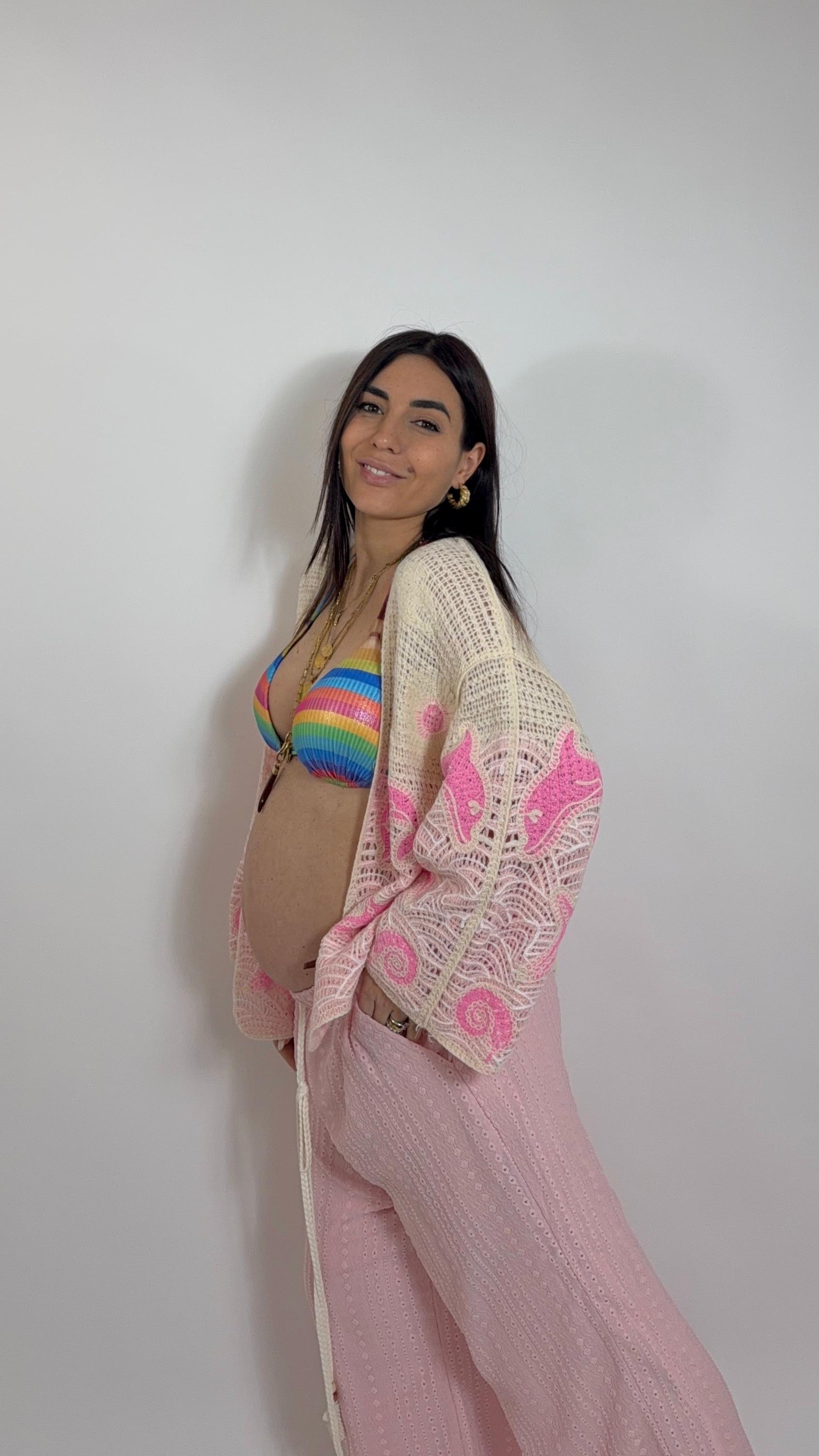 Kimono Crochet Pink