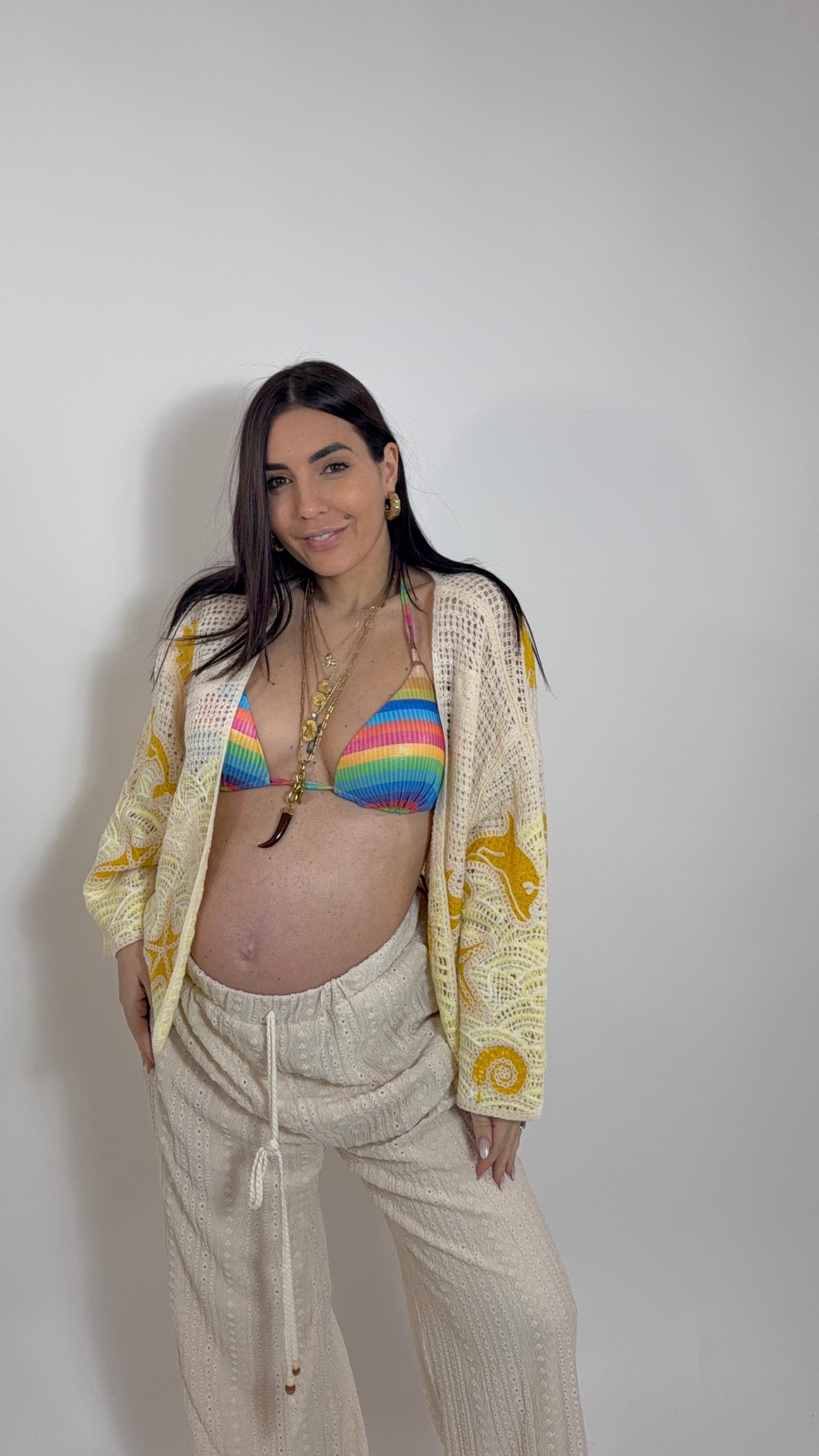 Kimono Crochet Yellow