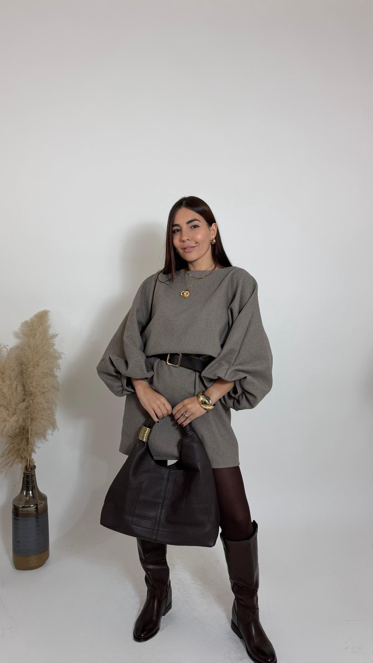 Capsula Dress Taupe