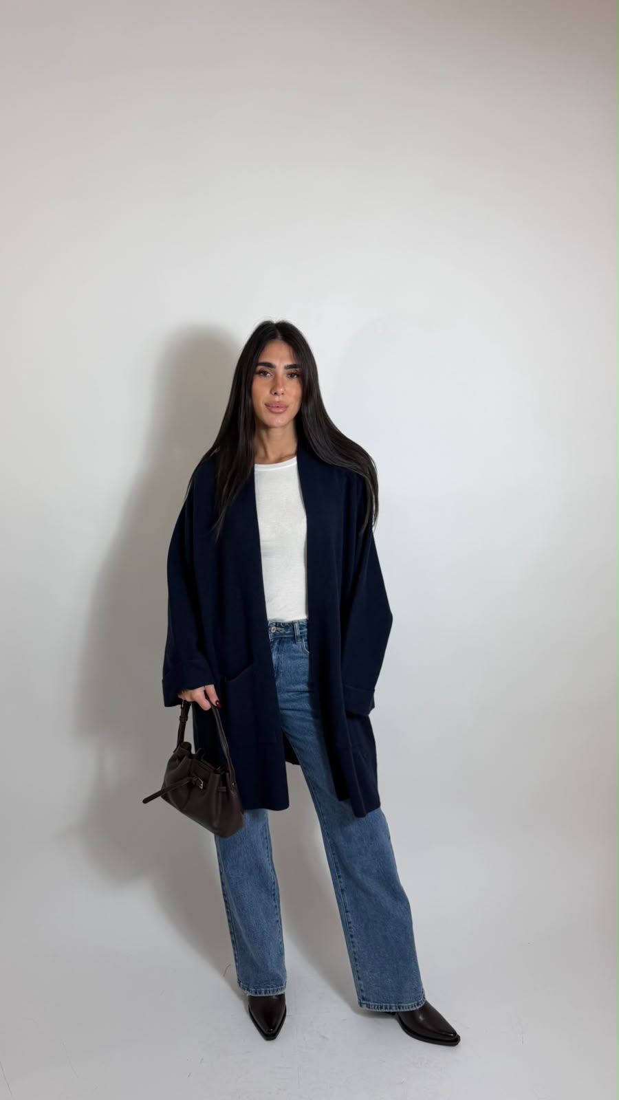 Cardigan Daily Long Blu