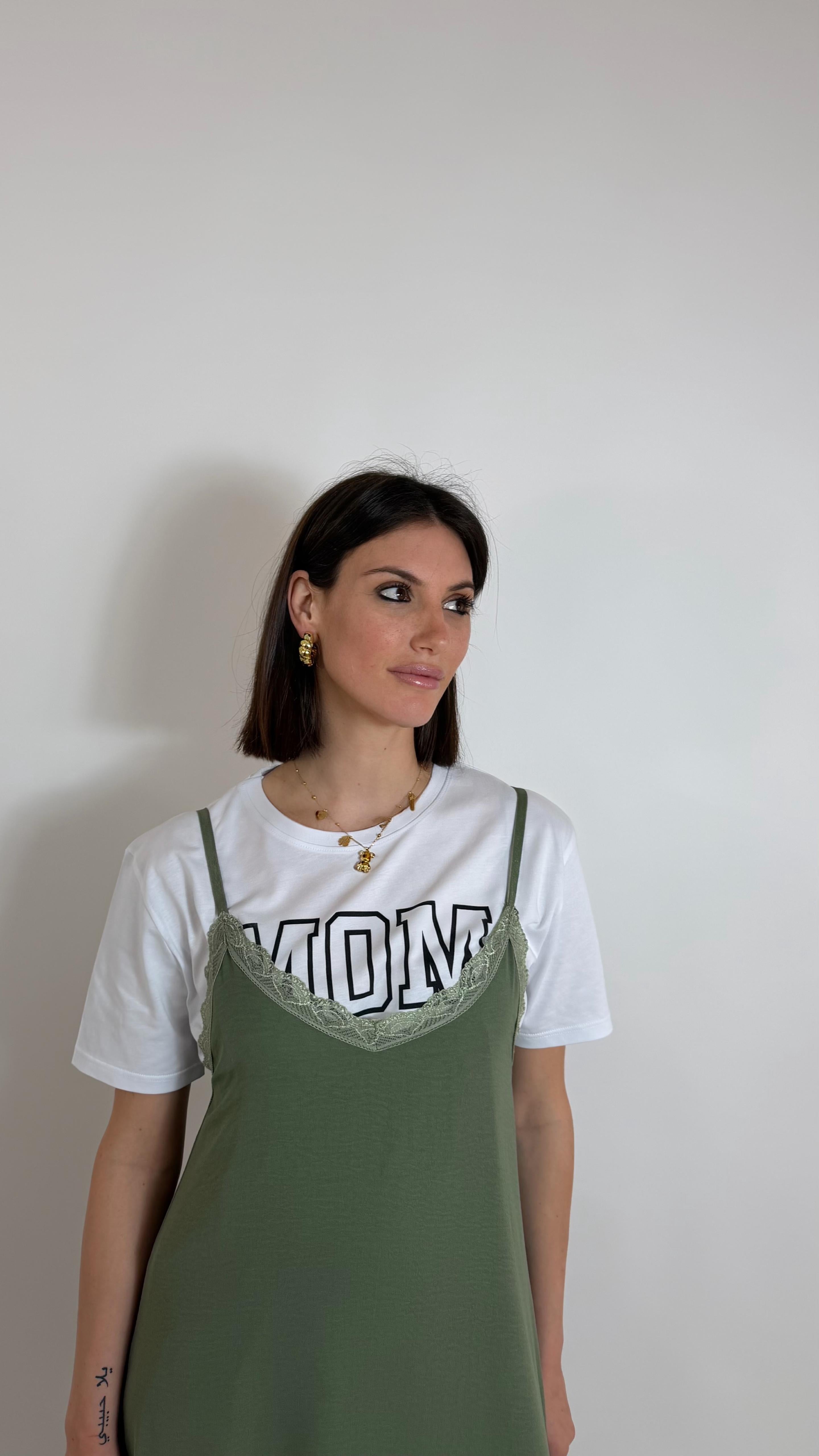 Slip Dress Verde Utility