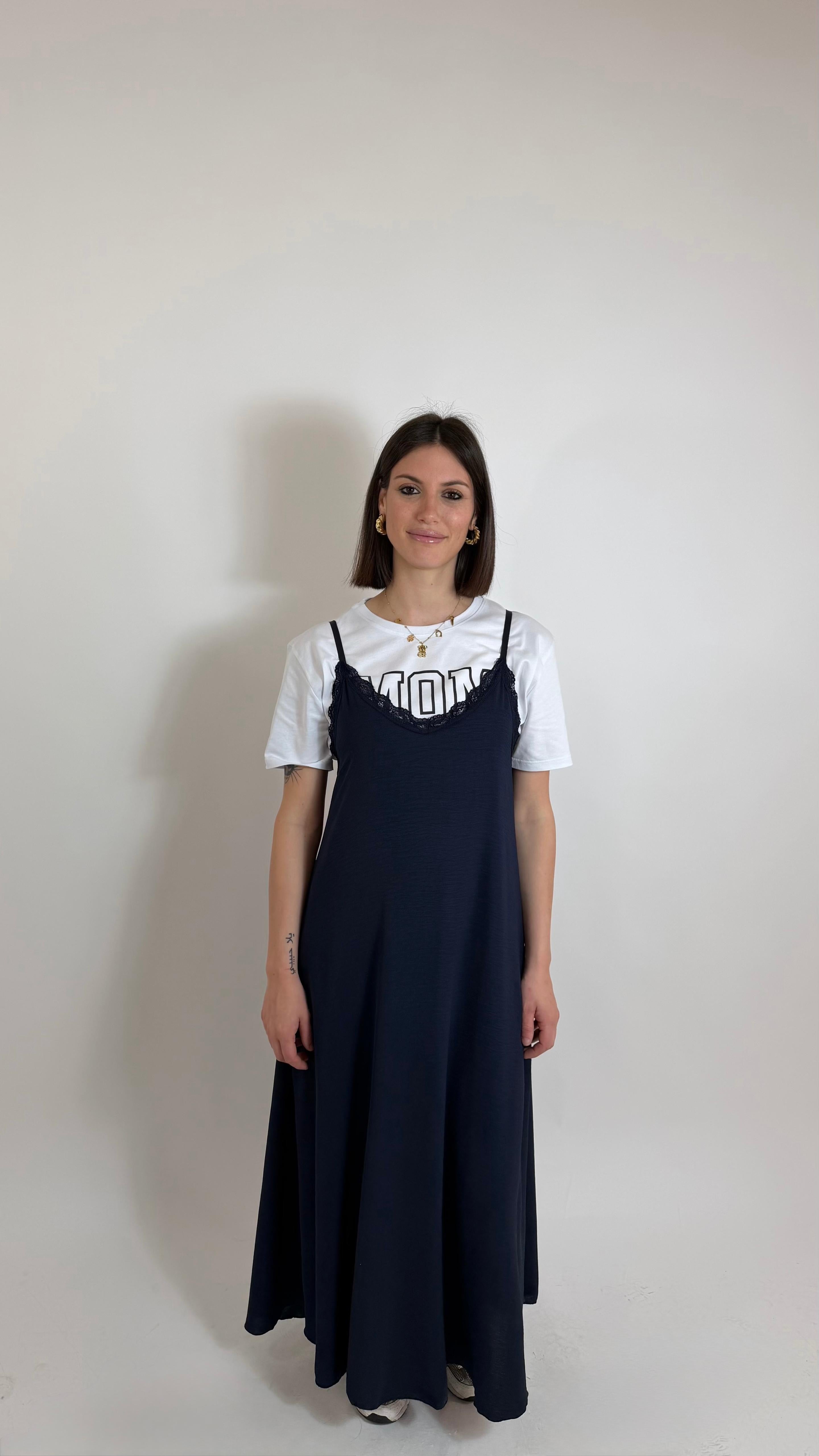 Slip Dress Blu Notte