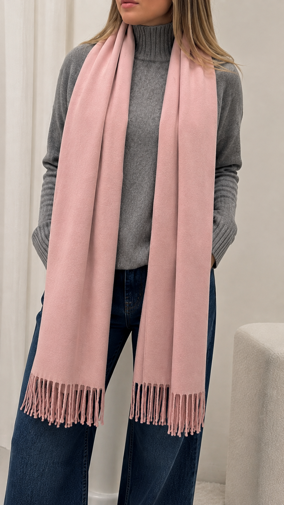 Sciarpa Basic Pink Soft